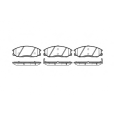 0771.02 REMSA Комплект тормозных колодок, дисковый тормоз