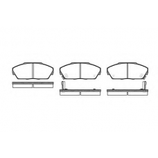 P3373.02 WOKING Комплект тормозных колодок, дисковый тормоз