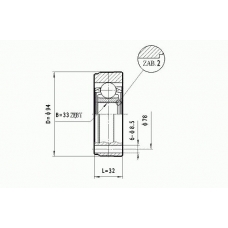 CW.048 STATIM Шарнирный комплект, приводной вал