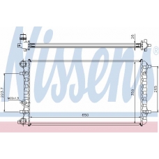 65228A NISSENS Радиатор, охлаждение двигателя