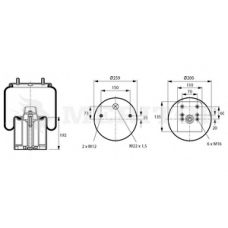 MLF8093 MERITOR Кожух пневматической рессоры