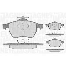 363916060146 MAGNETI MARELLI Комплект тормозных колодок, дисковый тормоз
