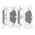 10289 OPTIMAL Комплект тормозных колодок, дисковый тормоз