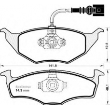 624 MGA Комплект тормозных колодок, дисковый тормоз