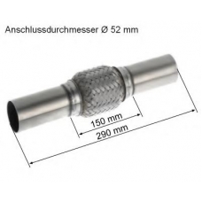 83 00 8544 HJS Гофрированная труба, выхлопная система