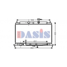 510075N AKS DASIS Радиатор, охлаждение двигателя