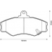 572411B BENDIX Комплект тормозных колодок, дисковый тормоз