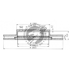 BDC4809 QH Benelux Тормозной диск