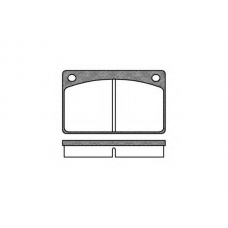 P1423.00 WOKING Комплект тормозных колодок, дисковый тормоз