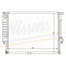 60609 NISSENS Охладитель, охлаждение двигателя