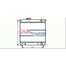 2203401 KUHLER SCHNEIDER Радиатор, охлаждение двигател