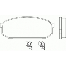 MDB1712 MINTEX Комплект тормозных колодок, дисковый тормоз