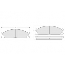 PF1340 PROCODIS FRANCE Комплект тормозных колодок, дисковый тормоз