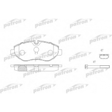 PBP1778 PATRON Комплект тормозных колодок, дисковый тормоз