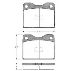 BLF623 QUINTON HAZELL Комплект тормозных колодок, дисковый тормоз