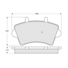 PF1302 PROCODIS FRANCE Комплект тормозных колодок, дисковый тормоз