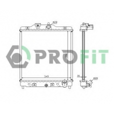 PR 2912A2 PROFIT Радиатор, охлаждение двигателя