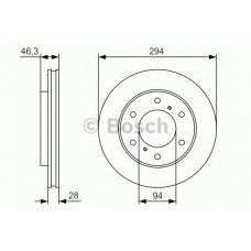 0 986 479 S63 BOSCH Тормозной диск