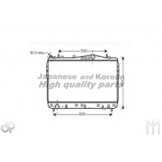 J207-08 ASHUKI Радиатор, охлаждение двигателя