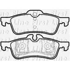FBP3786 FIRST LINE Комплект тормозных колодок, дисковый тормоз