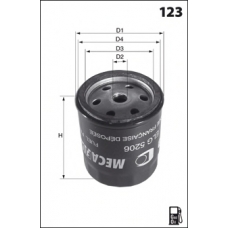ELG5344 MECAFILTER Топливный фильтр