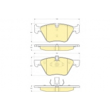 6115592 GIRLING Комплект тормозных колодок, дисковый тормоз