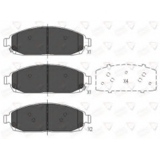 ADB36028 COMLINE Комплект тормозных колодок, дисковый тормоз