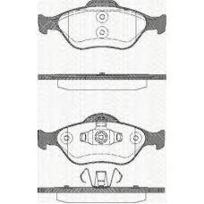 8110 16008 TRISCAN Комплект тормозных колодок, дисковый тормоз