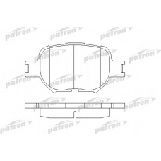 PBP1528 PATRON Комплект тормозных колодок, дисковый тормоз