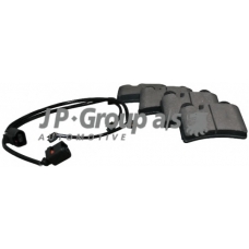 1163707110 Jp Group Комплект тормозных колодок, дисковый тормоз