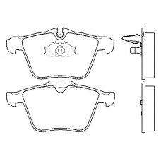 MDB2789 MINTEX Комплект тормозных колодок, дисковый тормоз