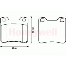 571899S STOP Комплект тормозных колодок, дисковый тормоз