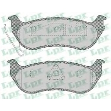 05P1366 LPR Комплект тормозных колодок, дисковый тормоз