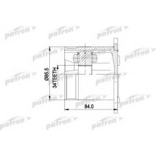PCV5031 PATRON Шарнирный комплект, приводной вал