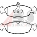 36771 ABS Комплект тормозных колодок, дисковый тормоз