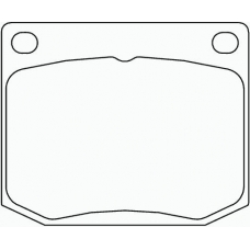 P 71 002 BREMBO Комплект тормозных колодок, дисковый тормоз