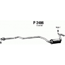 P2486 FENNO Средний глушитель выхлопных газов