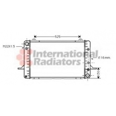 18002051 VAN WEZEL Радиатор, охлаждение двигателя