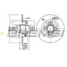 DBB369S BREMSI Тормозной диск