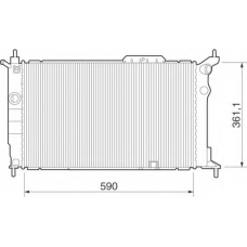 350213277000 MAGNETI MARELLI Радиатор, охлаждение двигателя