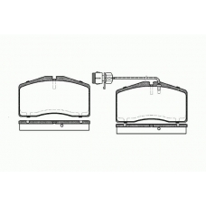 0448 02 KAWE Комплект тормозных колодок, дисковый тормоз