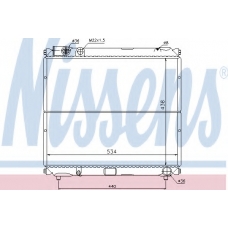 64179 NISSENS Радиатор, охлаждение двигателя