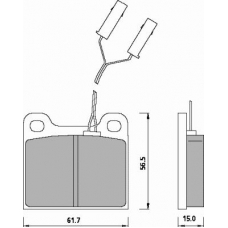 442781 ROULUNDS Комплект тормозных колодок, дисковый тормоз