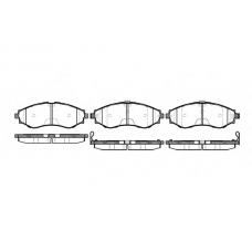 0645.32 REMSA Комплект тормозных колодок, дисковый тормоз