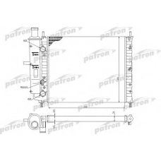 PRS3057 PATRON Радиатор, охлаждение двигателя
