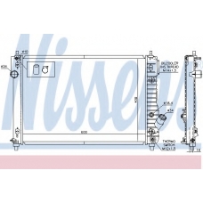 616904 NISSENS Радиатор, охлаждение двигателя