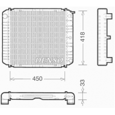 DRM33004 DENSO Радиатор, охлаждение двигателя