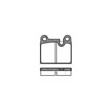 P1063.80 WOKING Комплект тормозных колодок, дисковый тормоз