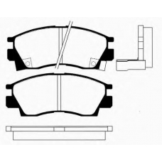 J PA-529AF JAPANPARTS Комплект тормозных колодок, дисковый тормоз