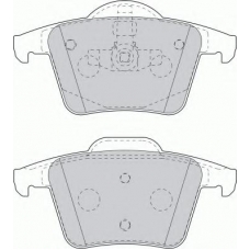 FDB1632 FERODO Комплект тормозных колодок, дисковый тормоз
